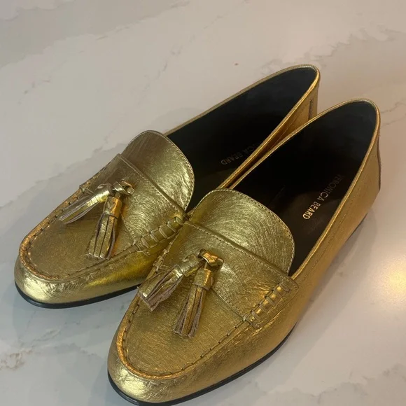 Veronica Beard Gold Tassel Loafer NEW Size 7 NWT - Picture 13 of 15